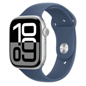 Смарт-часы Apple Watch Series 10 GPS 42mm Silver Aluminium Case with Denim Sport Band - S/M